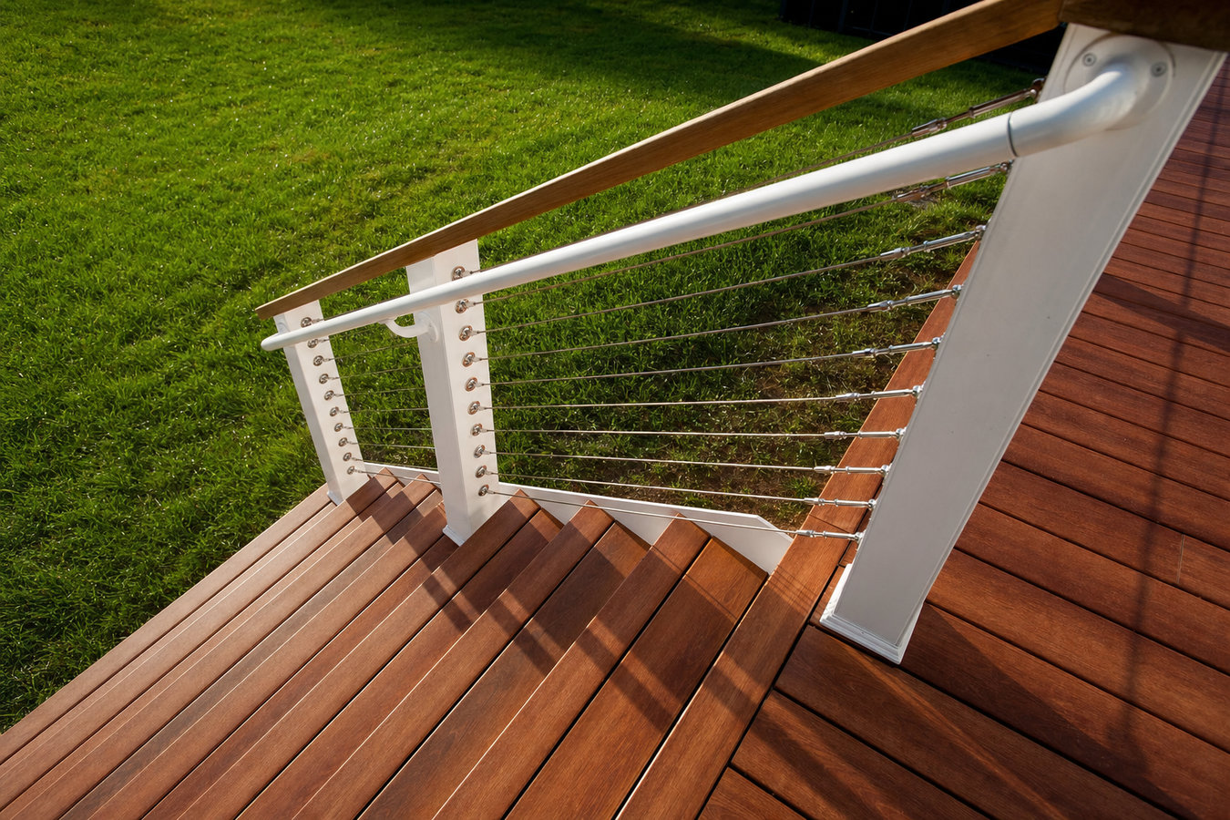 Deck railing installation
