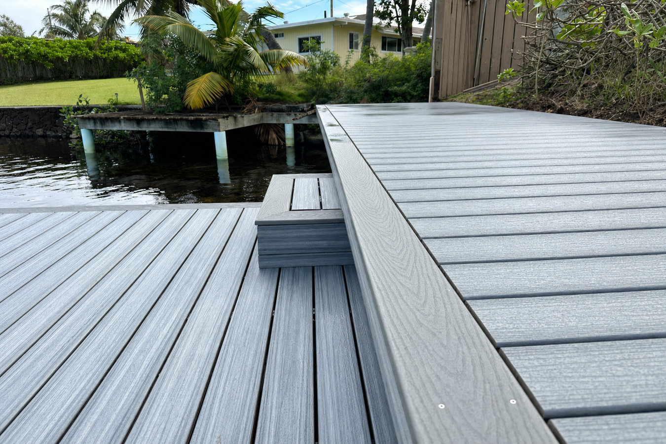 Trex deck installation